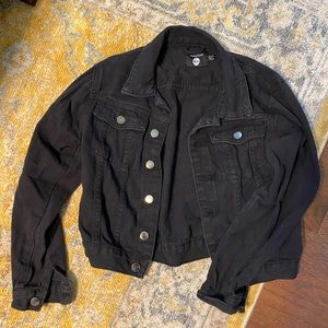 Boohoo black jean jacket